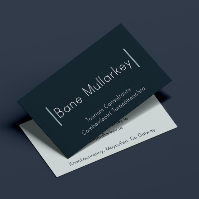 Business Card design for Bane Mullarkey Galway